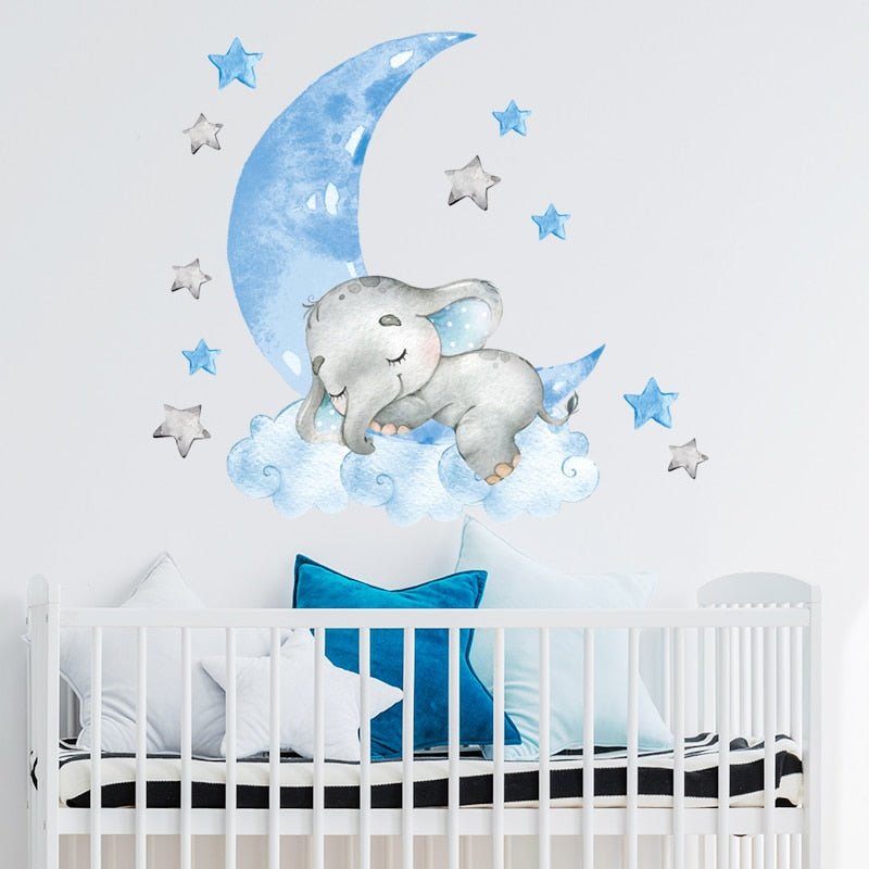 BabyElephant™- Autocollants muraux pour chambre de bébé | bébé - joviebaby